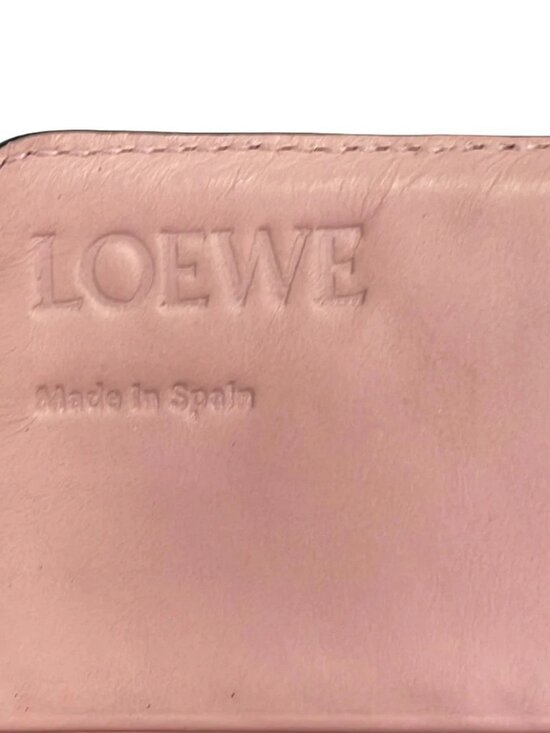 LOEWE Repeat Anagram Continental Wallet Pink Leather Long Wallet main image 4